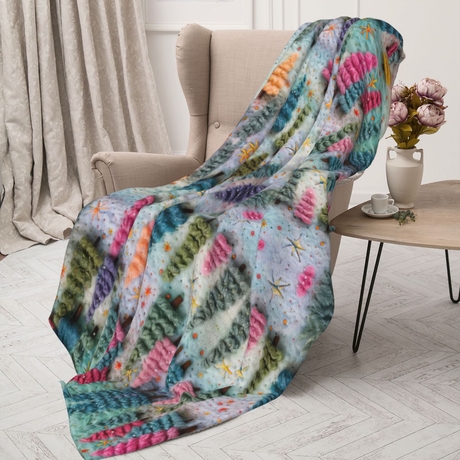 Comstylish Christmas Snowman Blanket