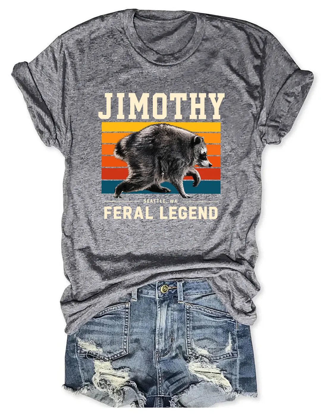 Jimothy Feral Legend Raccoon T-shirt