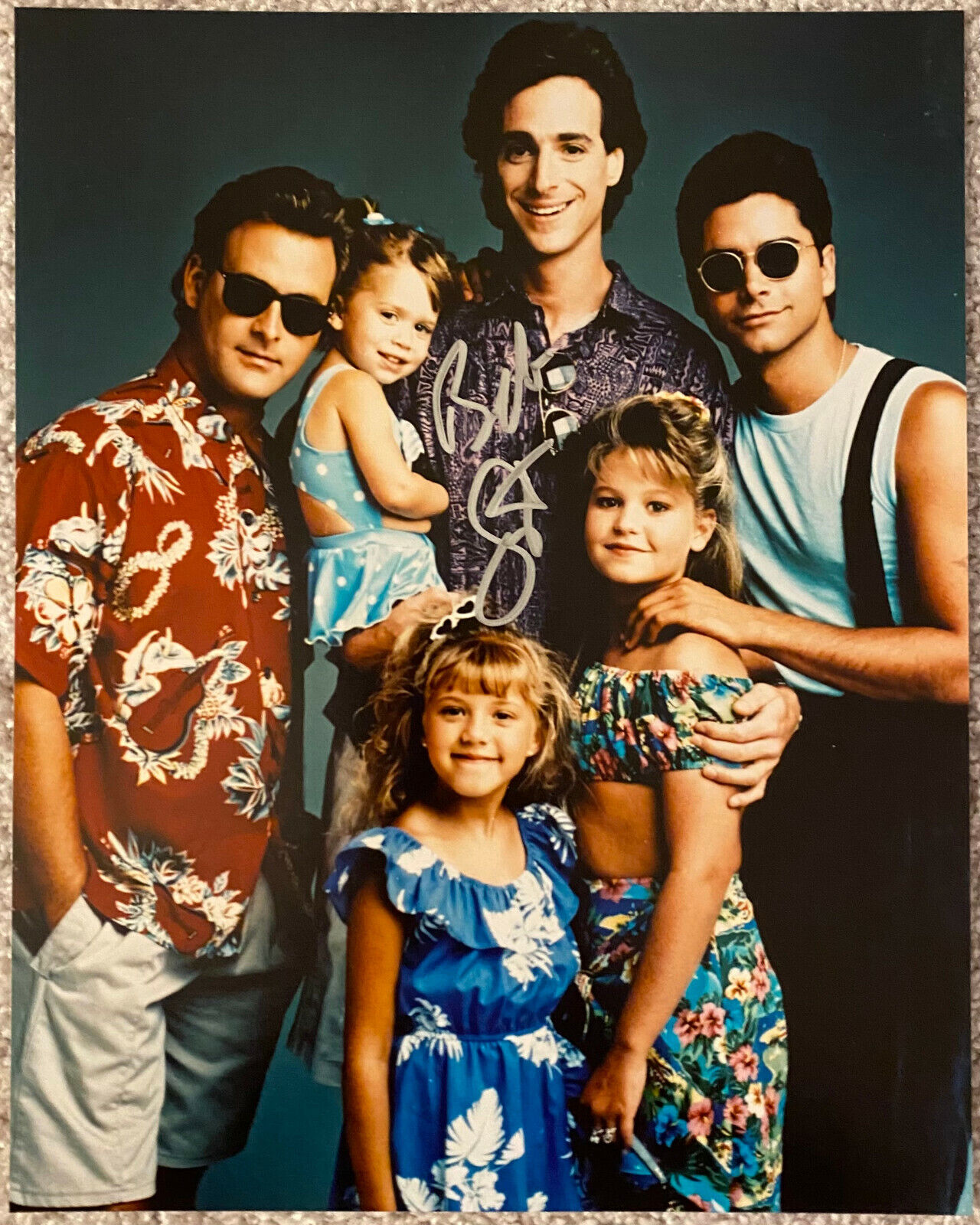 Full House Bob Saget Signed In-Person 8x10 Color Cast Photo Poster painting - Authentic