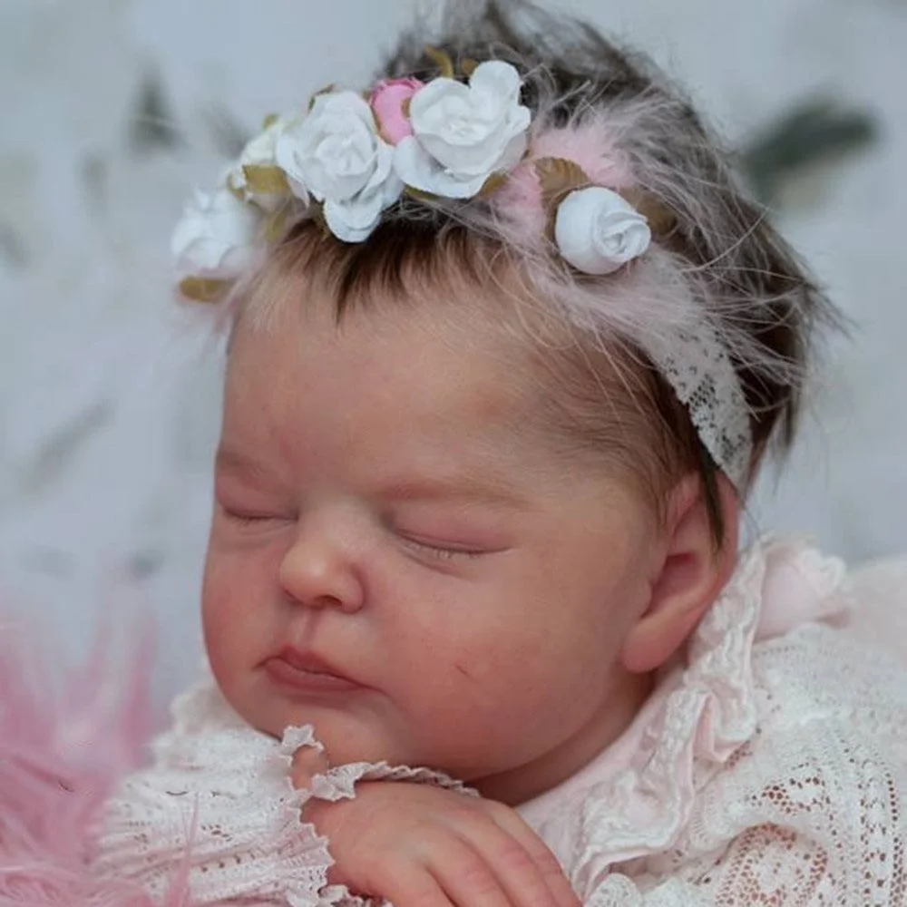 17'' Daisy Reborn Baby Doll Girl, Lifelike Newborn Baby Dolls