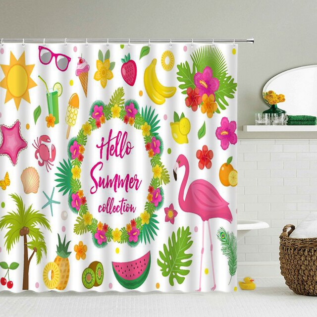 

Shower Curtain – Flowers Plant-180*180cm, 501 Original