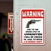 Warning - Vintage Metal Signs(12*16Inch) - Warning