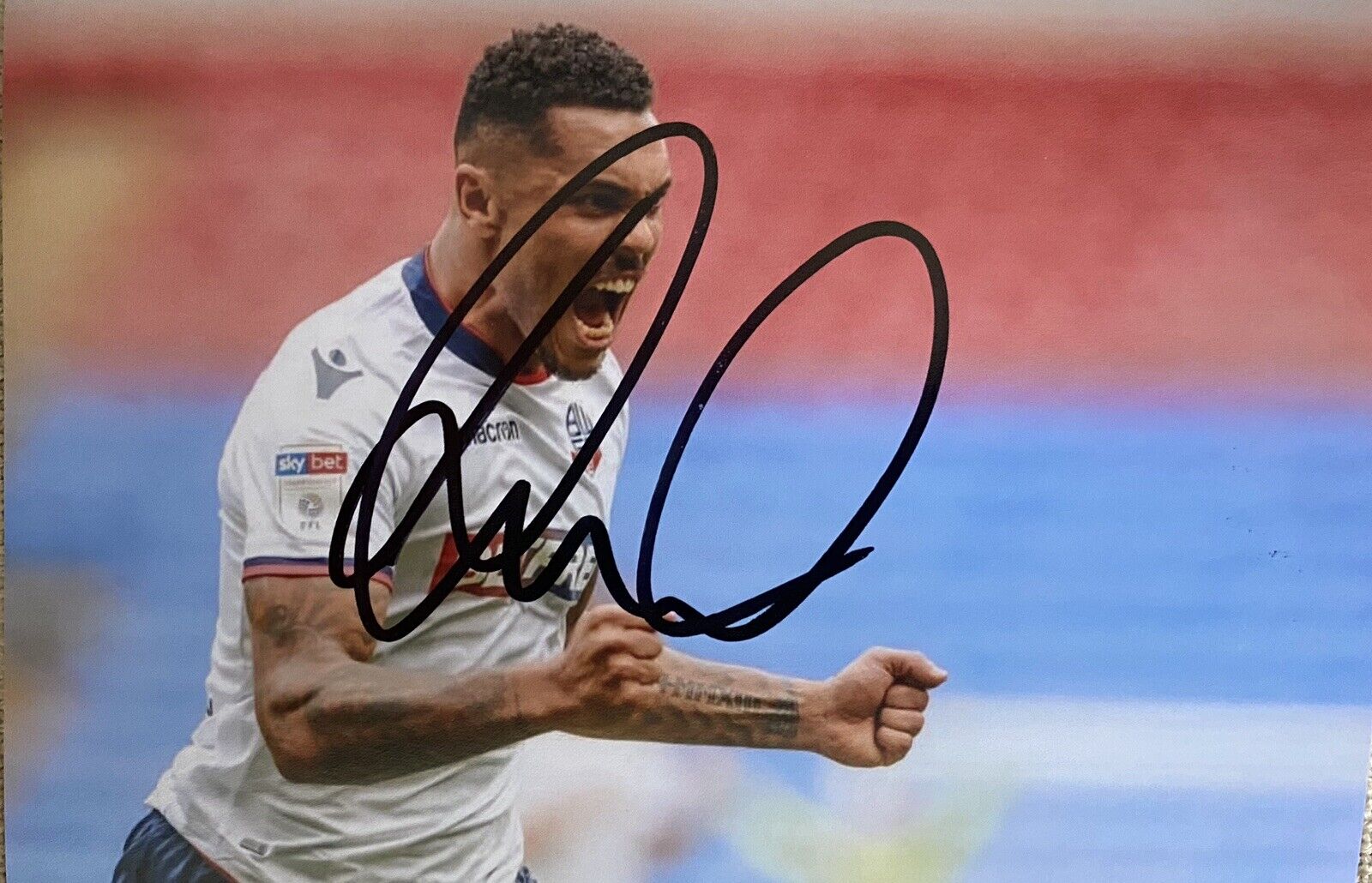 Josh Magennis Genuine Hand Signed Bolton 6X4 Photo Poster painting, See Proof, 2