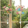 2pcs Cacti and Succulents DIY Acrylic Diamond Painting Wind Chime for Adult 5D Diamond Painting Suncatcher with Crystal Pendant Double Sided Hanging Diamonds Art Paint Ornament Gift for Home