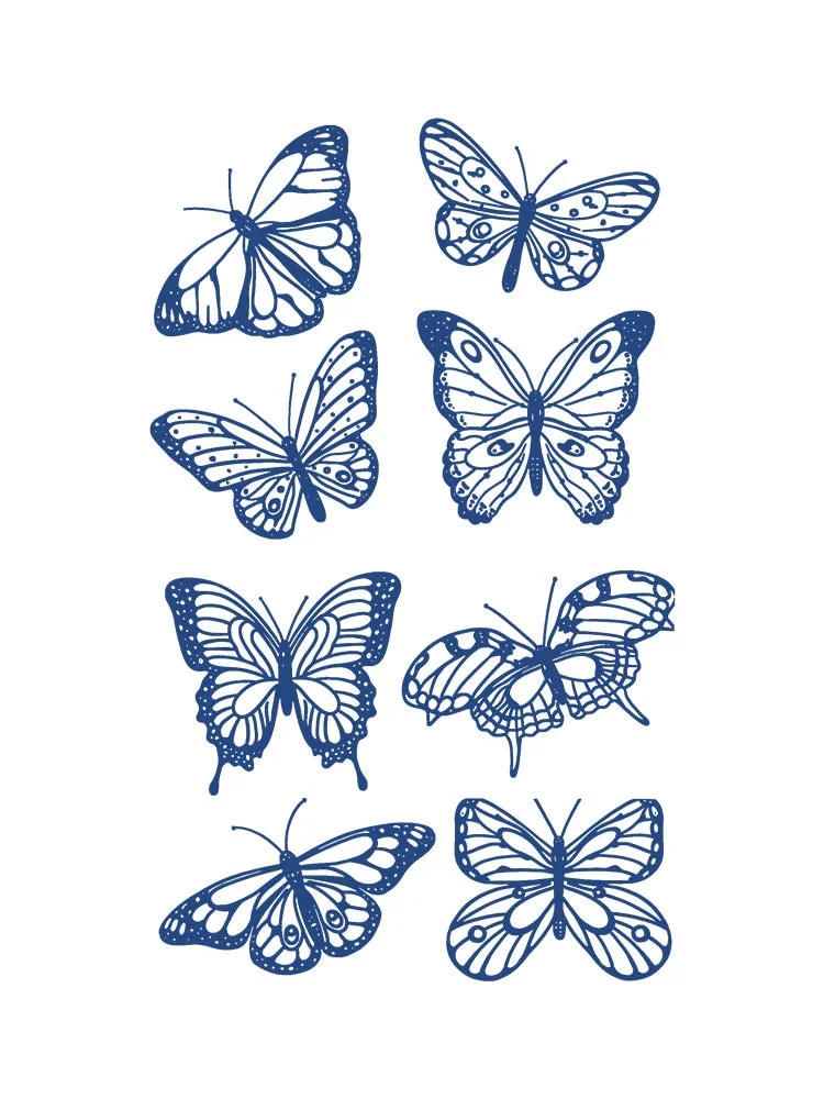 KT51-100 Semi-permanent herbal juice tattoo sticker flower arm clavicle non-reflective simulation tattoo big picture