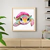 Turtle - 18CT Stamped Cross Stitch 20*20cm/7.87*7.87in