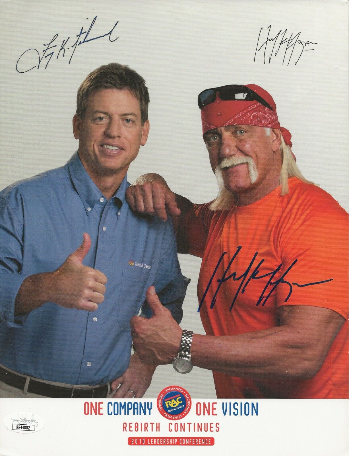 Hulk Hogan REAL hand SIGNED 8.5x11 Promo Photo Poster painting #2 JSA COA Autographed