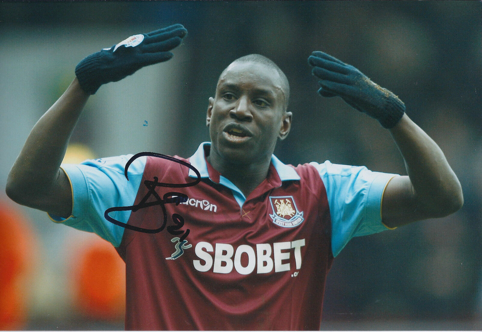 Demba BA SIGNED Autograph 12x8 Photo Poster painting AFTAL COA West Ham UNITED In Person