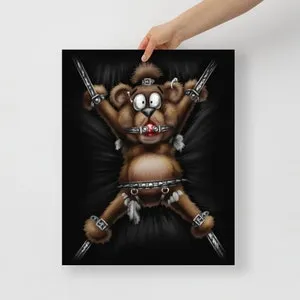 pornhint Pornhint Racked - Gagged Plushie Teddy Fetish Poster