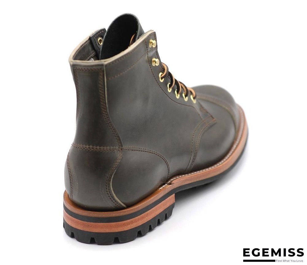 Cow Split Leather Men Boots Comfortable Boots Men Footwear Rubber Ankle Boots Men's Shoes | EGEMISS