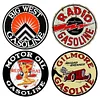 (Multi Style)Petrol - Round Vintage Metal Signs - 30*30cm