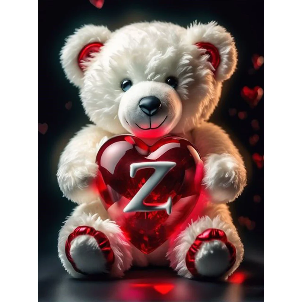 Diamond Painting - Full Square Drill - Bear Love Z(Canvas|35*45cm)