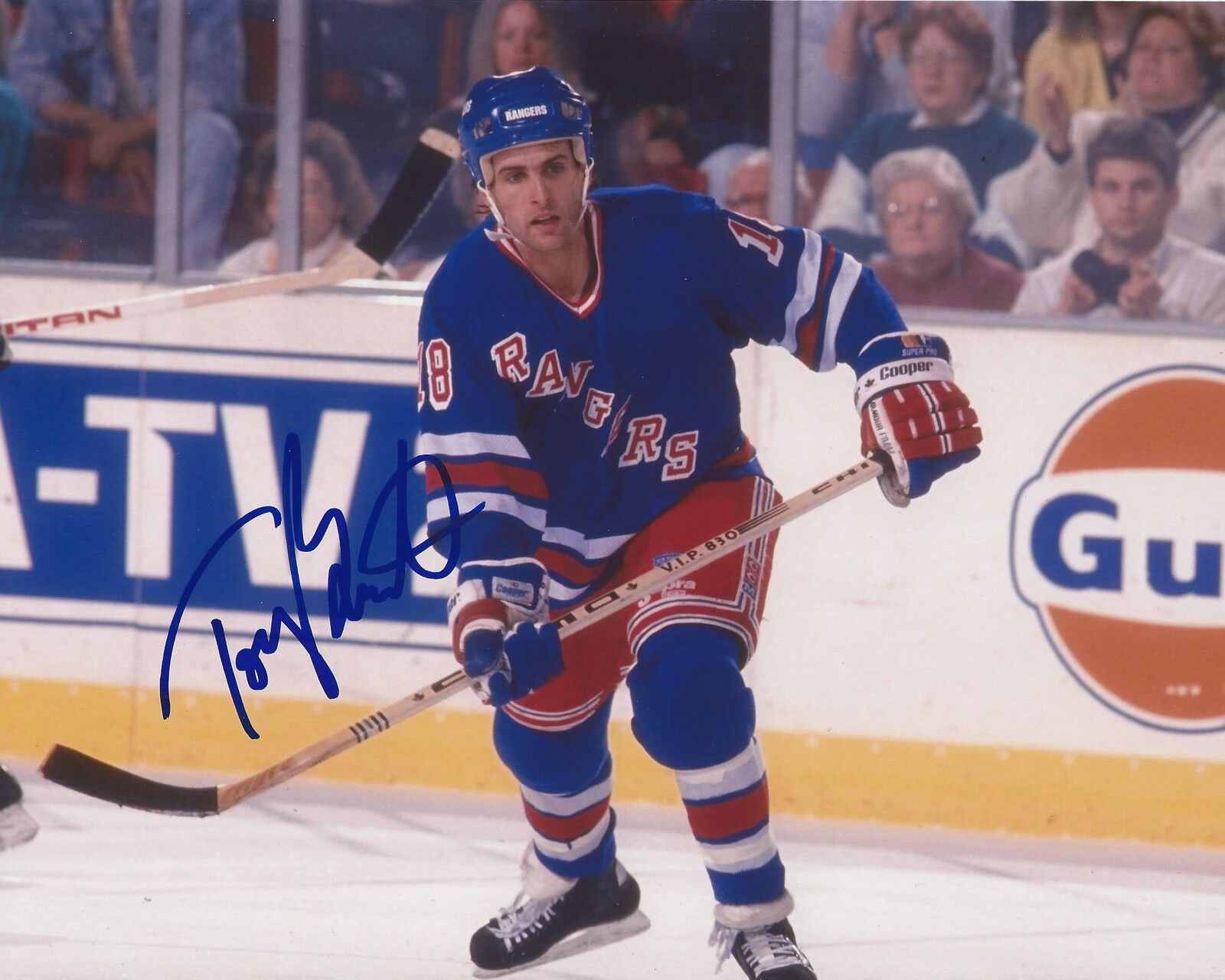 Tony Granato Signed 8×10 Photo Poster painting New York Rangers Autographed COA