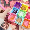 9-Square Diamond Art Painting Tray 3D Printed Colorful Rhinestone Tray Organizer Lightweight & Portable for DIY Crafts Nail Dotting Tools (Multicolor)