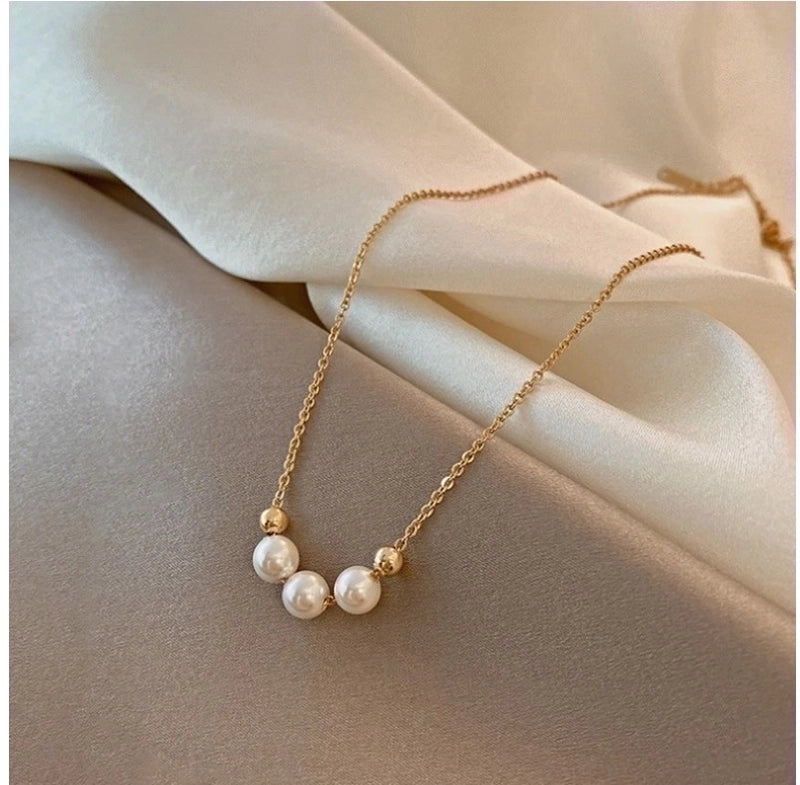 Elegant Romantic Artificial Pearls Imitation Pearl Pendant Necklaces3