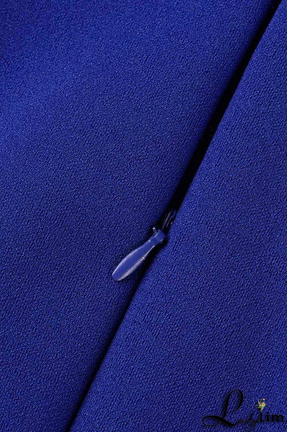 Red Fashion Casual Solid Patchwork O Neck Short Sleeve Dress