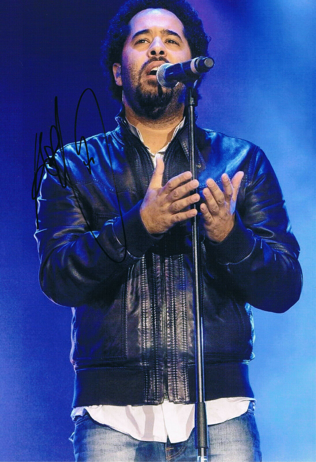 Adel Tawil 1978- genuine autograph Photo Poster painting 8x12