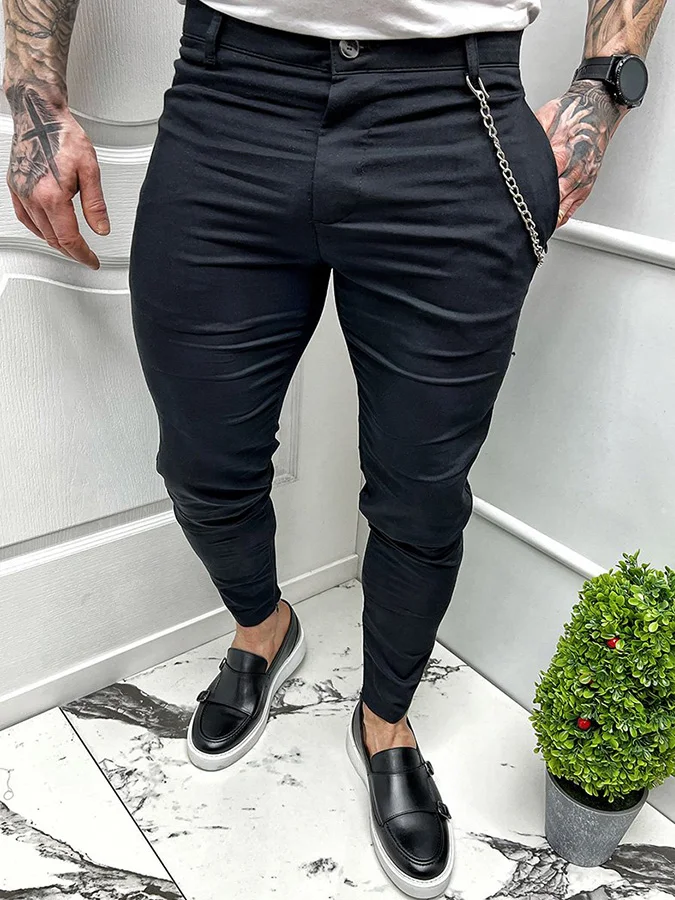 Men's Elegant Black Pants 