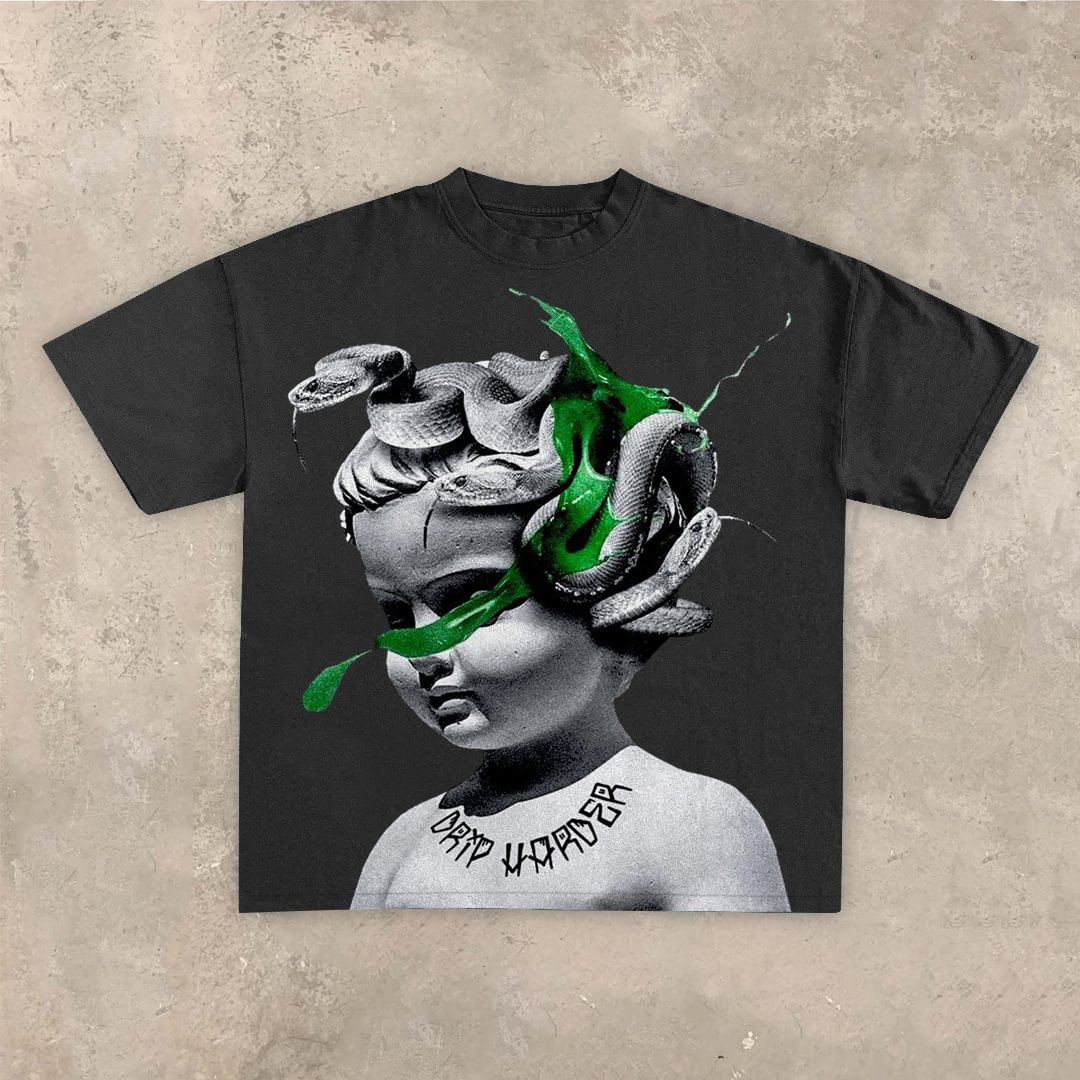 Sopula Vintage Unisex Baby Angel Graphic Casual Cotton T-Shirt - SOPULA