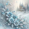 Winter Scenery-11CT Stamped Cross Stitch 40*40cm/15.75*15.75in