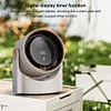 100 Level Portable Bladeless Fan USB Rechargeable Digital Display Desktop Fan