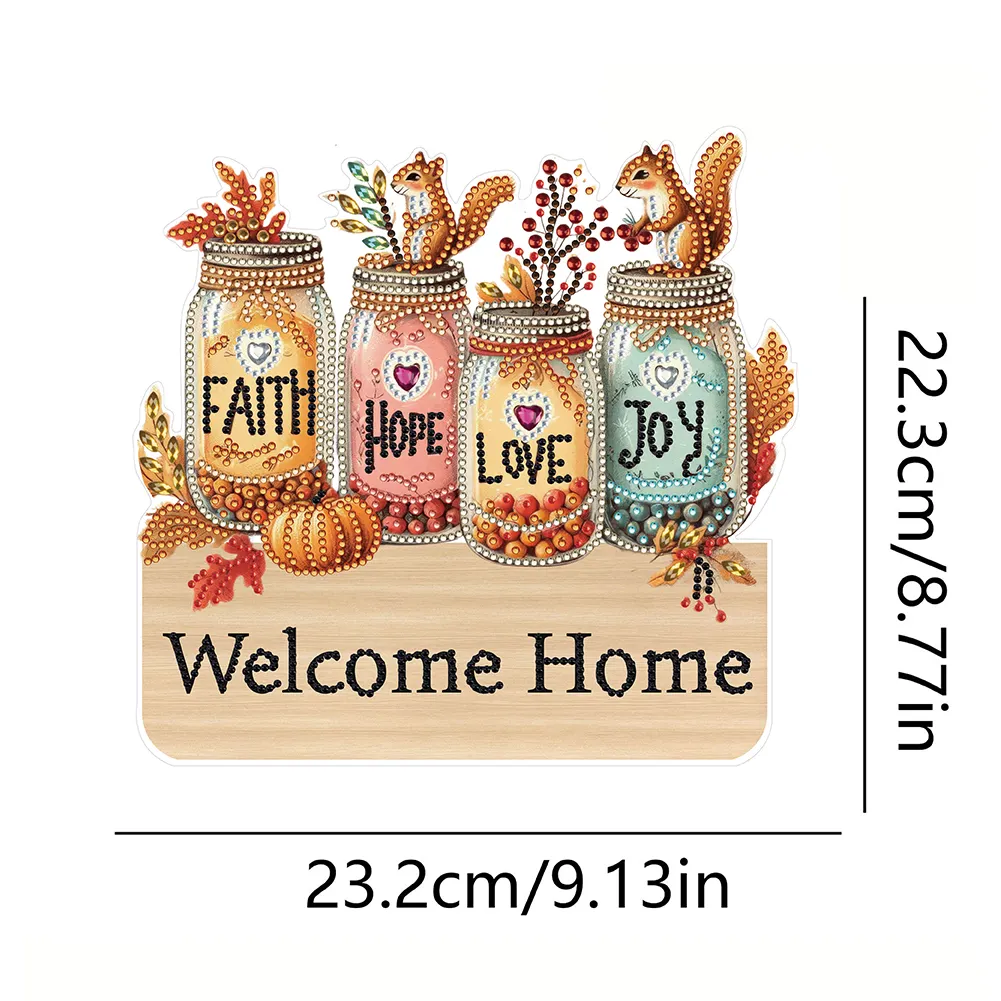 DIY Wooden Vase Diamond Art Hanging Hook Rail Diamond Painting Art Craft Wall Hooks