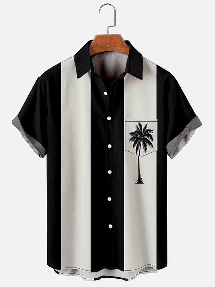Hawaiian Inspired Casual Men's Short Sleeve Shirt