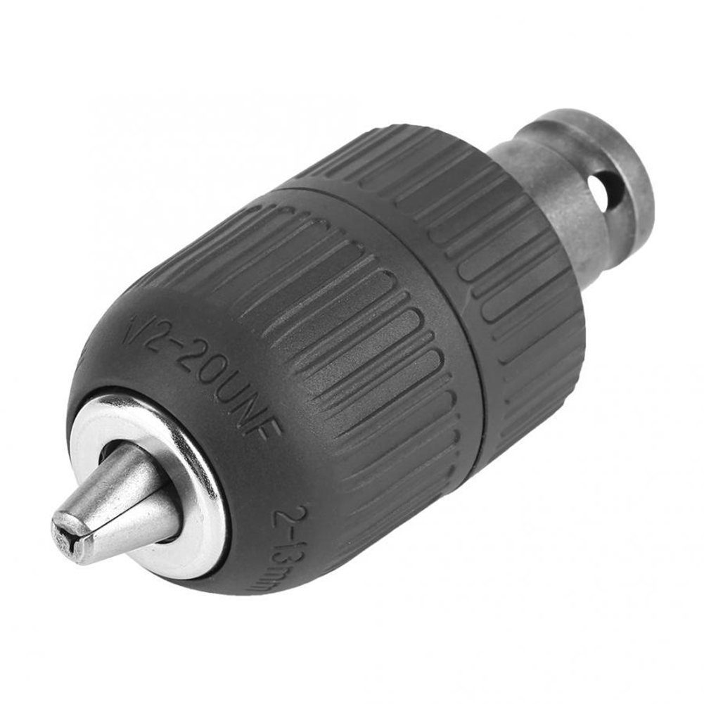 

2-13mm Keyless Drill Chuck 1/2-20UNF Thread with 1/2 Chuck Adapter Impact, 501 Original