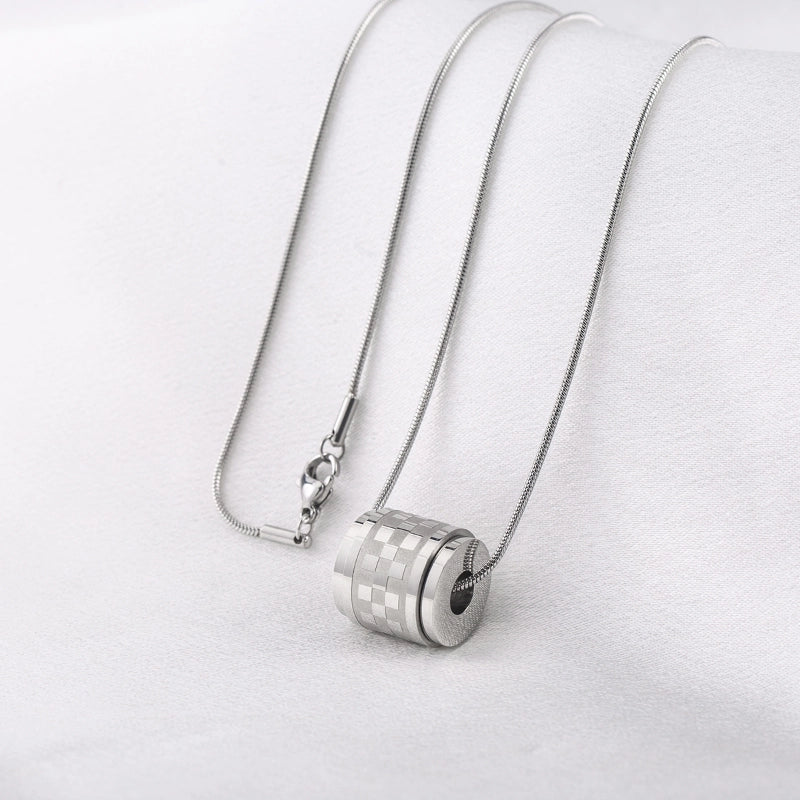 Casual Modern Style Cool Style Geometric 304 Stainless Steel Polishing Carving Unisex Pendant Necklace