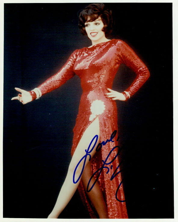 Liza Minnelli vintage signed 8x10 Photo Poster painting In-person