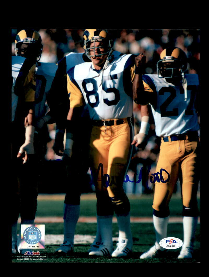 Jack Youngblood PSA DNA Coa Rams Signed 8x10 Autograph Photo Poster painting