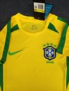 Joyfball 2002 Kids Size Retro Brazil Home Football Shirt 1:1 Thai Quality