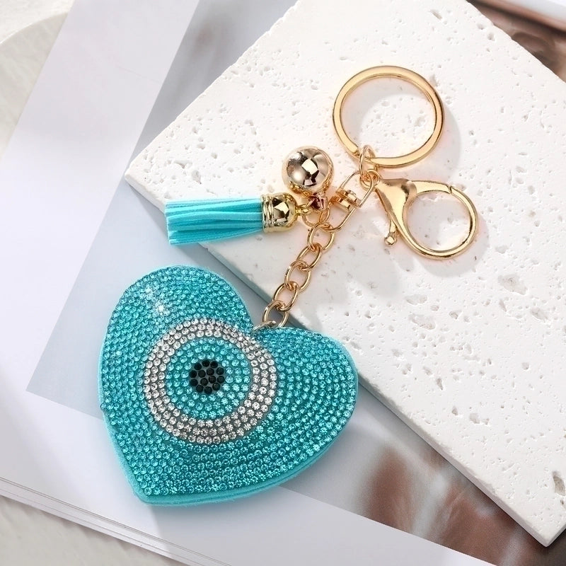 Vintage Style Minimalist Eye Pu Leather Keychain