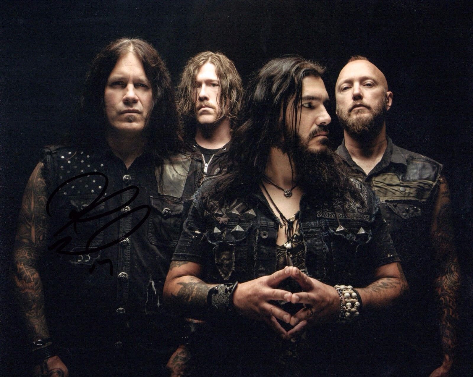 GFA Machine Head Guitarist * PHIL DEMMEL * Signed Autograph 8x10 Photo Poster painting AD6 COA