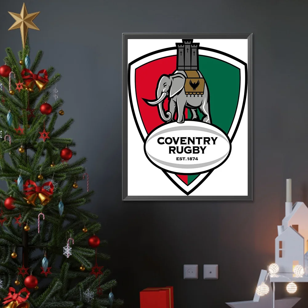 Full Round Diamond Painting 30*40cm - Coventry Rugby Club