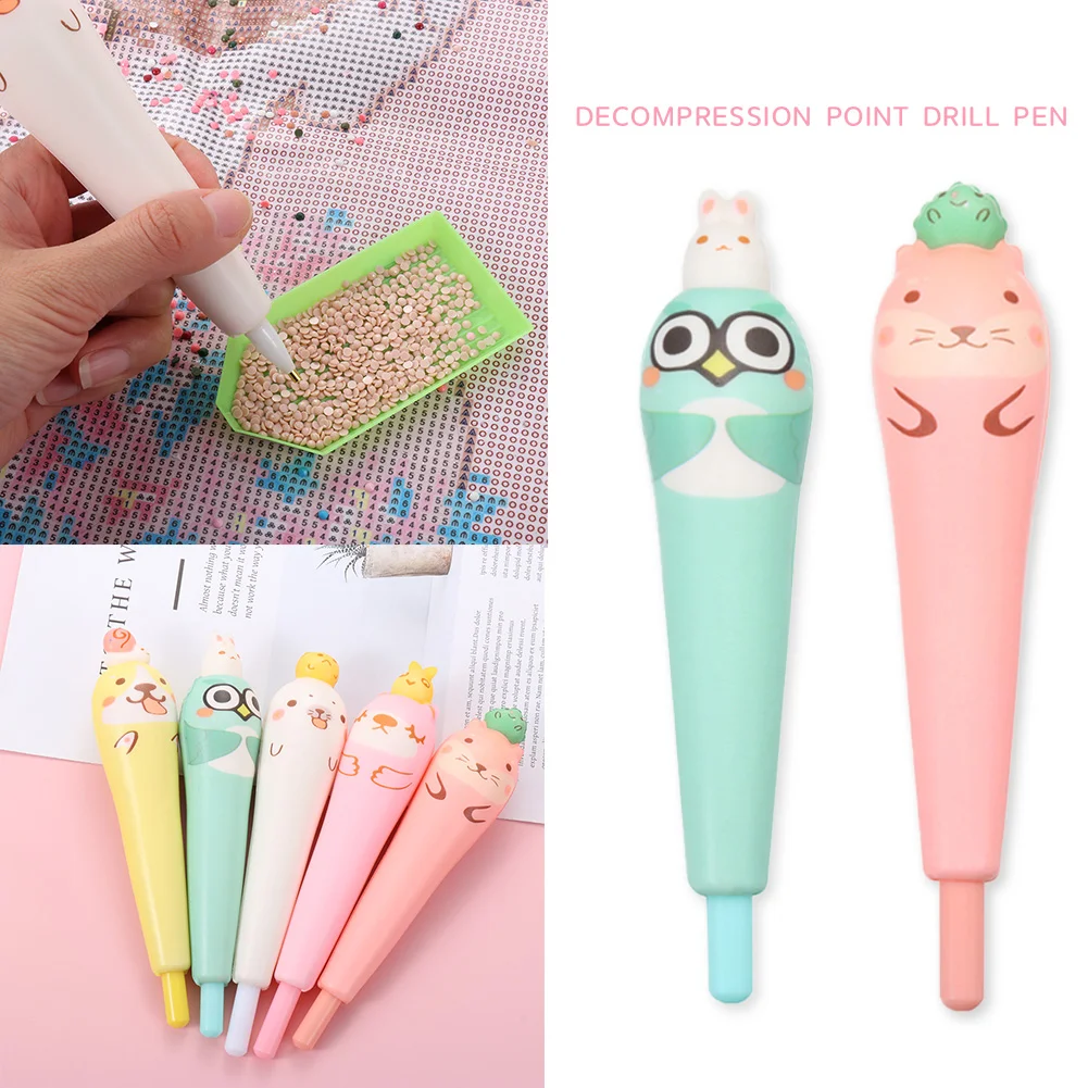 Cartoon Squeeze Point Drill Pen for DIY Diamond Painting Rhinestone Picture