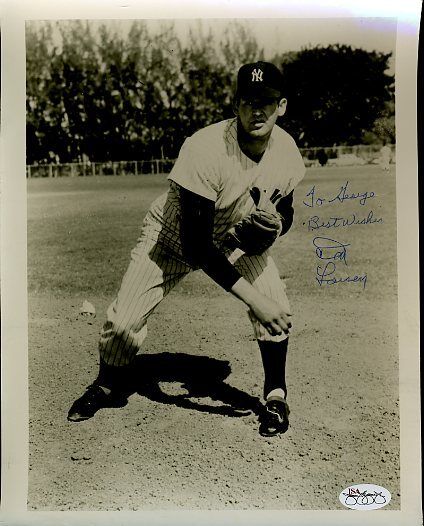 Don Larsen Signed Jsa Cert Sticker 8x10 Photo Poster painting Authentic Autograph