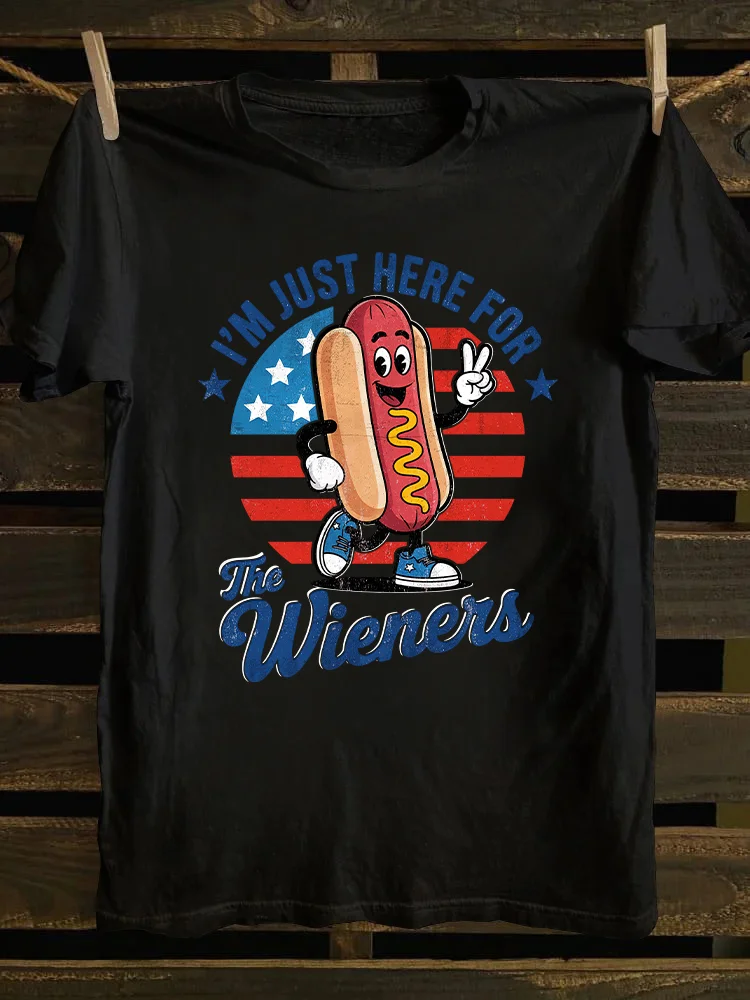 Just Here For The Wieners T-shirt