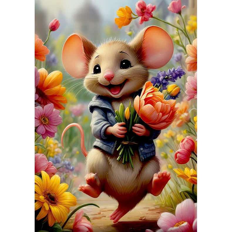 Full Round Diamond Painting - Mouse(Canvas|35*50cm)