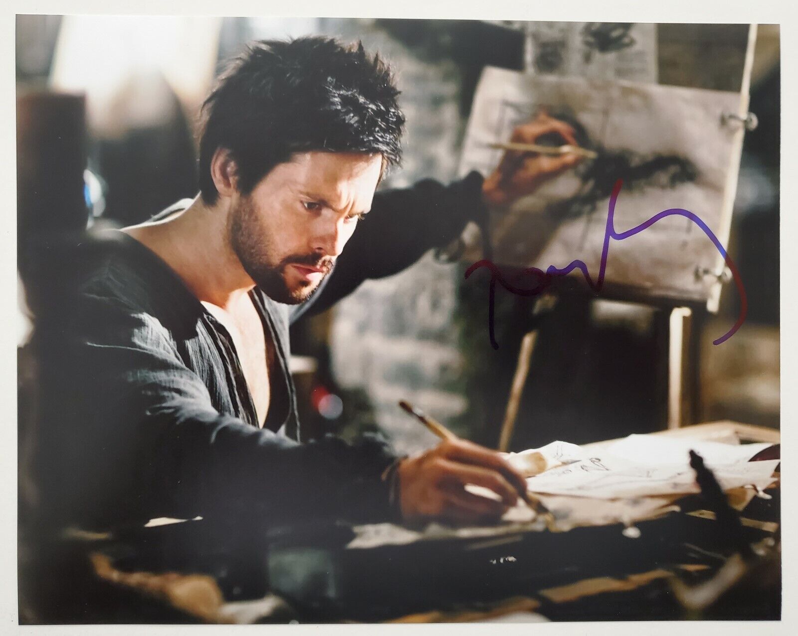 Tom Riley Signed 8x10 Photo Poster painting Actor Da Vinci's Demons Dark Heart RAD