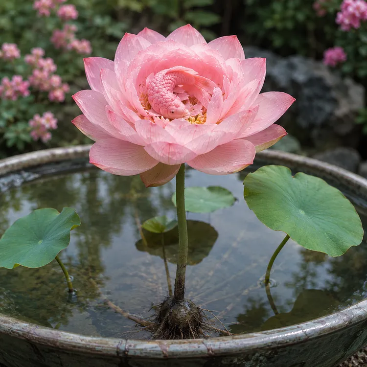 🌸Koi lotus flowers&mdash;flowers symbolizing good fortune, blooming like koi carp