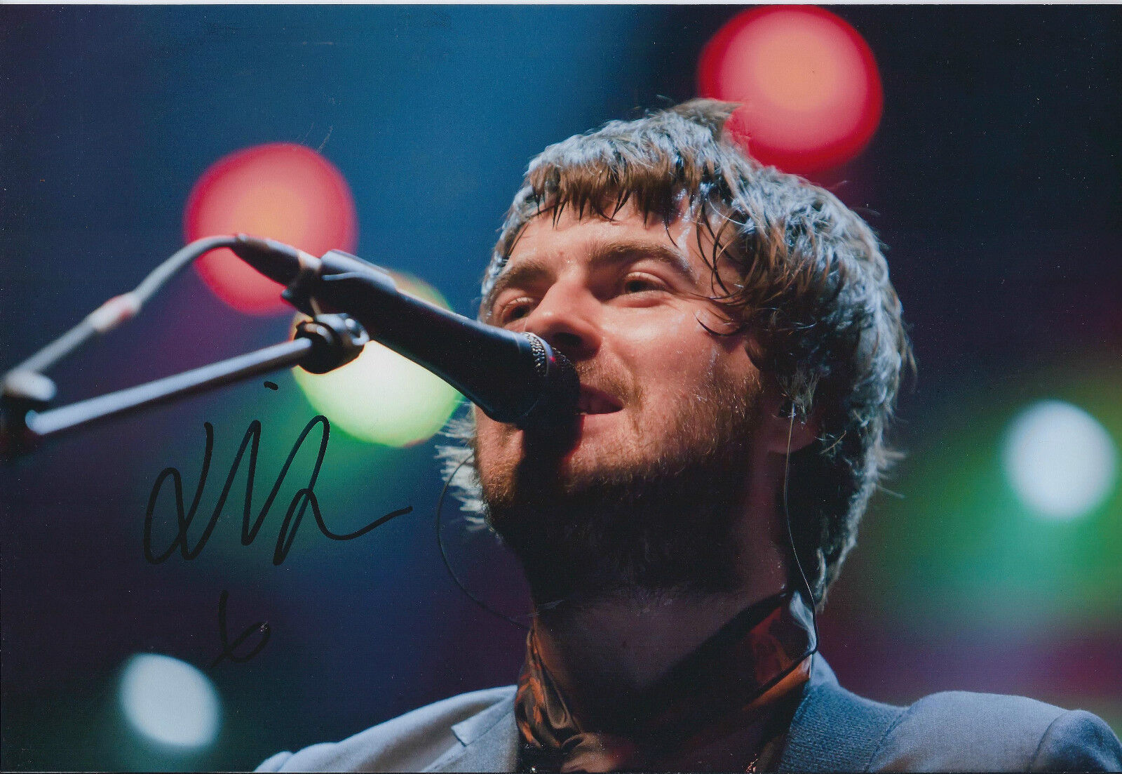 Liam FRAY COURTEENERS SIGNED Autograph 12x8 Photo Poster painting AFTAL COA Indie Rock Band