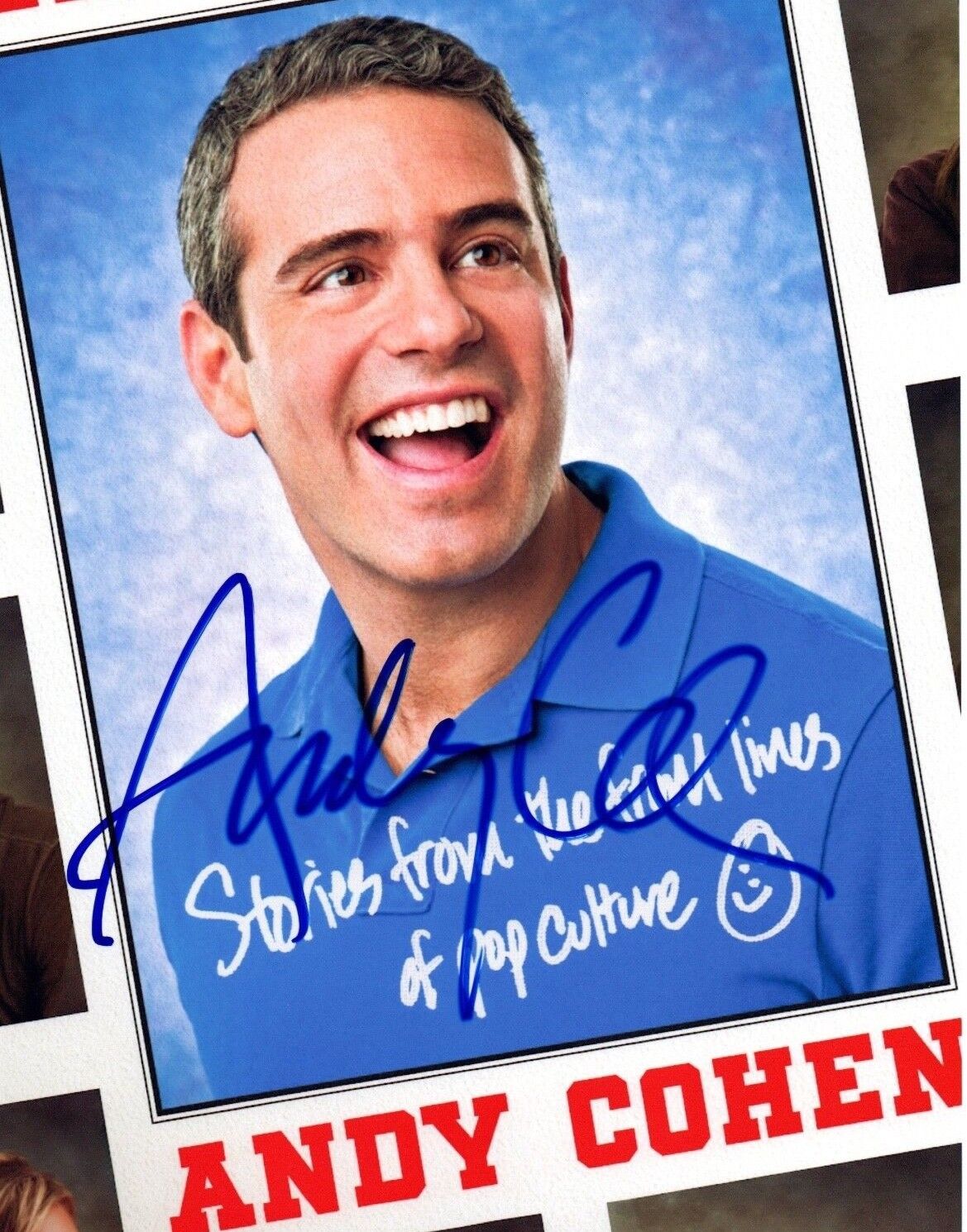 Andy Cohen Signed Autographed 8x10 Photo Poster painting Watch What Happens Live COA VD