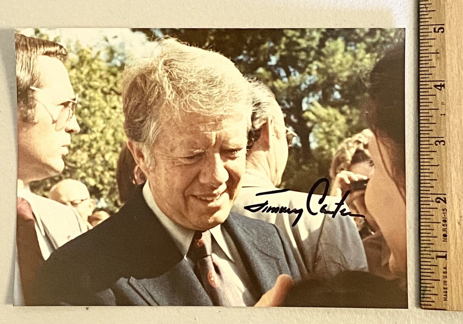 Jimmy Carter Signed 5x7 Photo Poster painting President Political Full Name