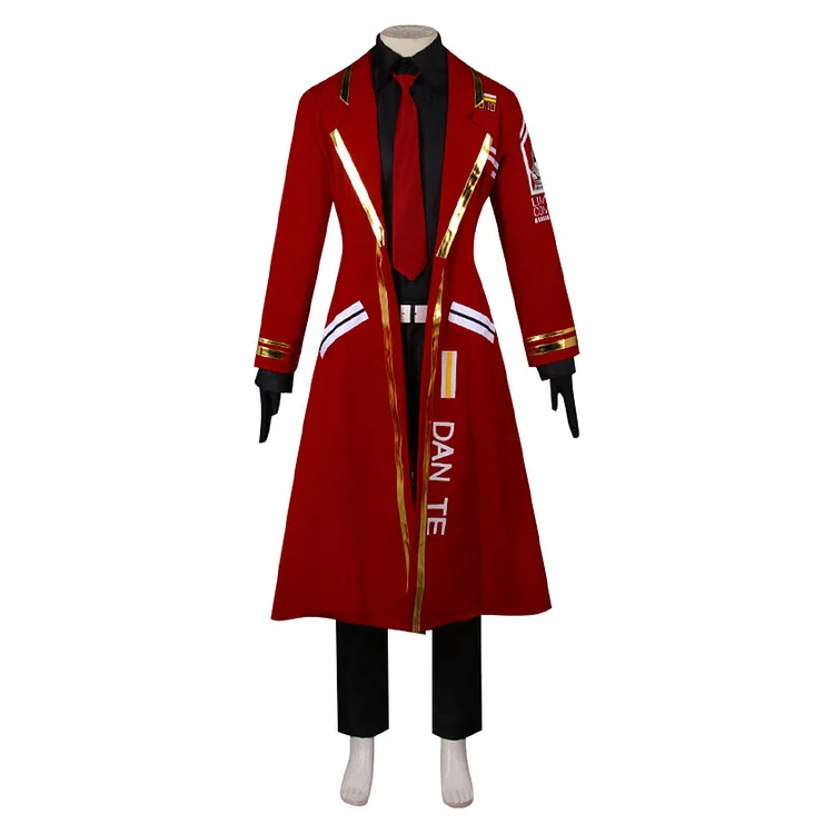 Limbus Company Dante Red Coat Set Outfits Cosplay Costume Suit