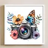 uk.everydayedeals (Limited Stock)11CT Full Stamped&nbsp;Cross Stitch - Butterfly Flower Camera (50*50CM)
