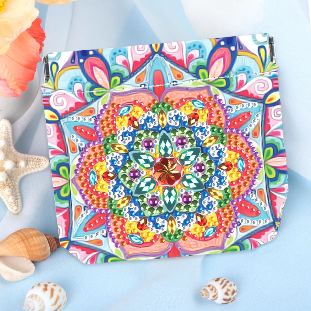 DIY Mandala Art Special Shape PU Diamond Painting Wallet Gifts for Women