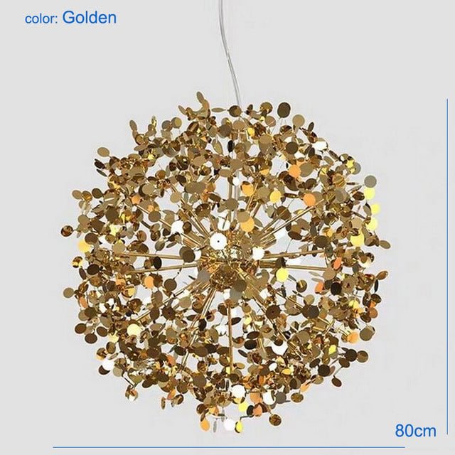 Pendant Light Stainless Steel Shade Dining Room Led Pendant Lamps Foyer Modern Golden Lighting Restaurant Silver Living Fixtures