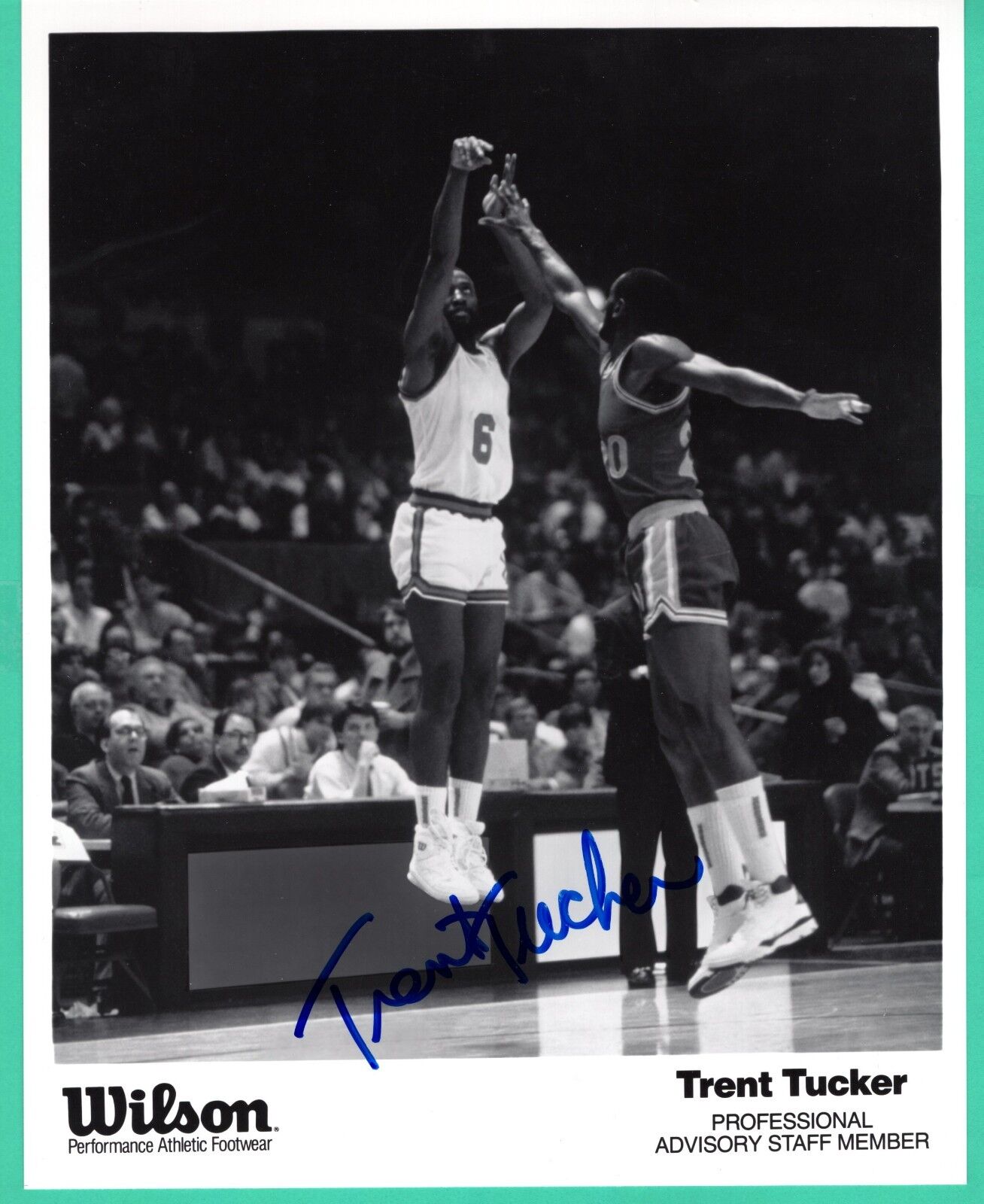 Trent Tucker NBA New York Knicks Hand Signed Autograph 8x10 Advertising Photo Poster painting