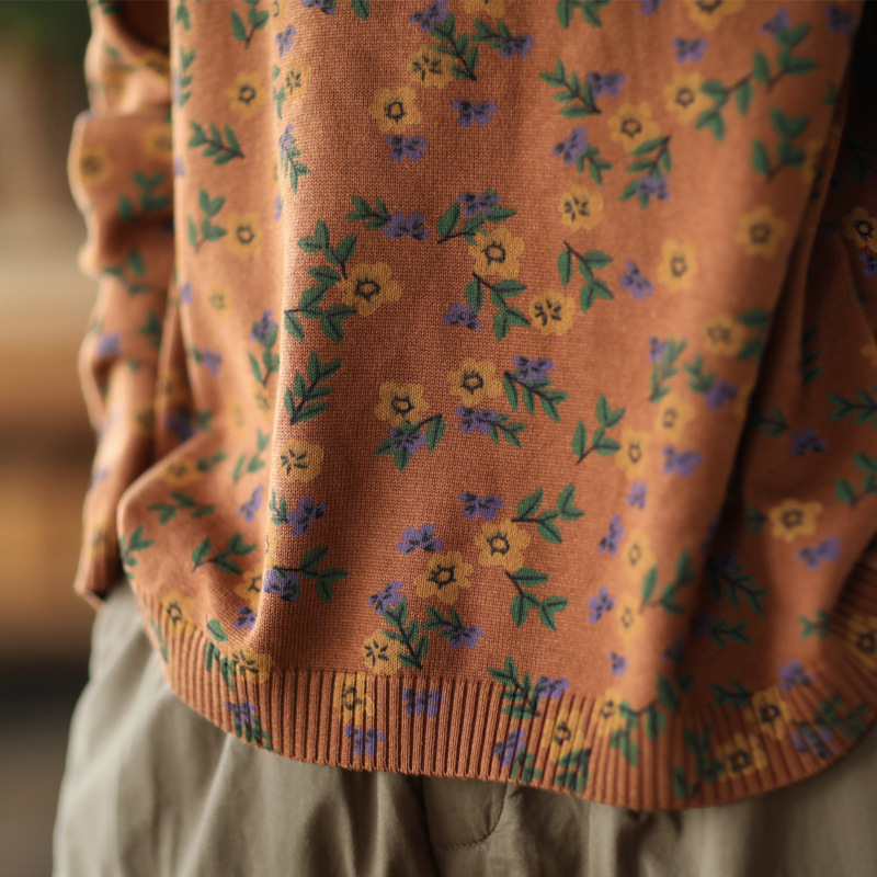 Chicfifth Sweater Women Winter Long Sleeve High Quality Autumn Vintage Top Knitted Cardigan